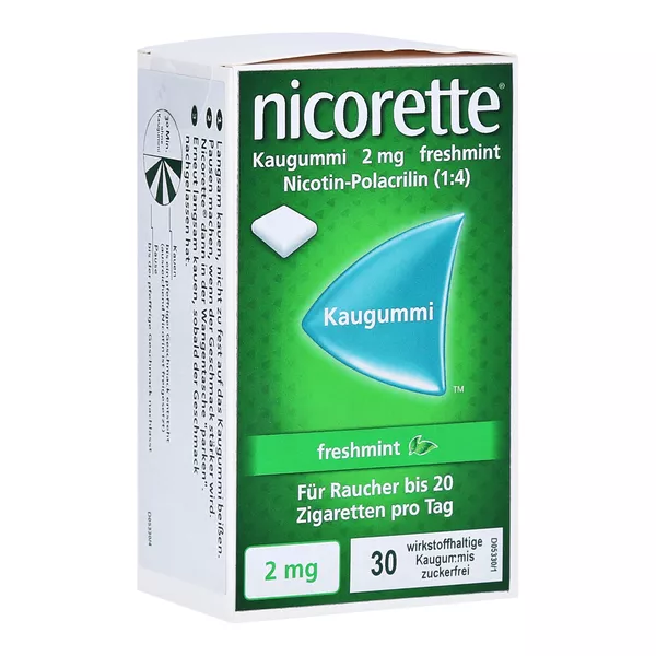 Nicorette Kaugummi 2 mg freshmint - Reimport 30 St