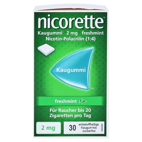 Nicorette Kaugummi 2 mg freshmint - Reimport 30 St
