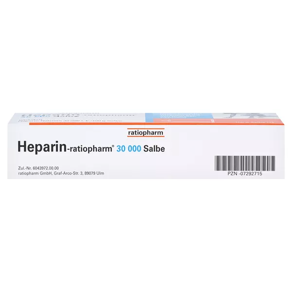 Heparin ratiopharm 30.000 100 g