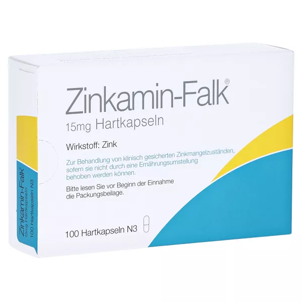 Zinkamin Falk 15 mg Hartkapseln 100 St