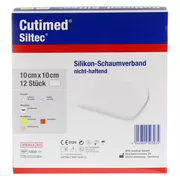 Cutimed Siltec Schaumverb.10x10 cm nicht 12 St