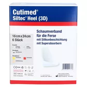 Cutimed Siltec Heel 3D 16x24 cm Kompress 6 St