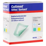 Cutimed Siltec Sorbact B PU-Verb.7,5x7,5 12 St