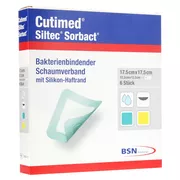 Cutimed Siltec Sorbact B PU-Verb.17,5x17 6 St