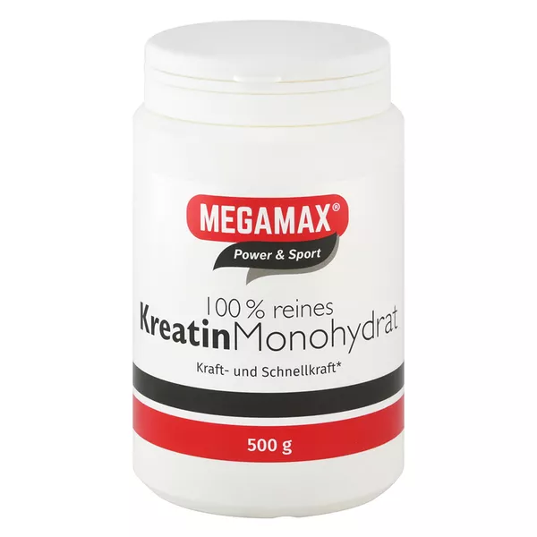 MEGAMAX Kreatin 100 % rein, vegan 500 g