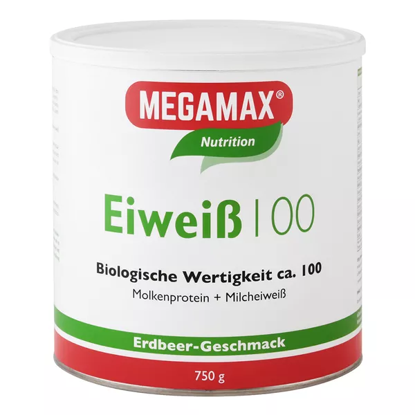 MEGAMAX Eiweiß 100  ERDBEER 750 g