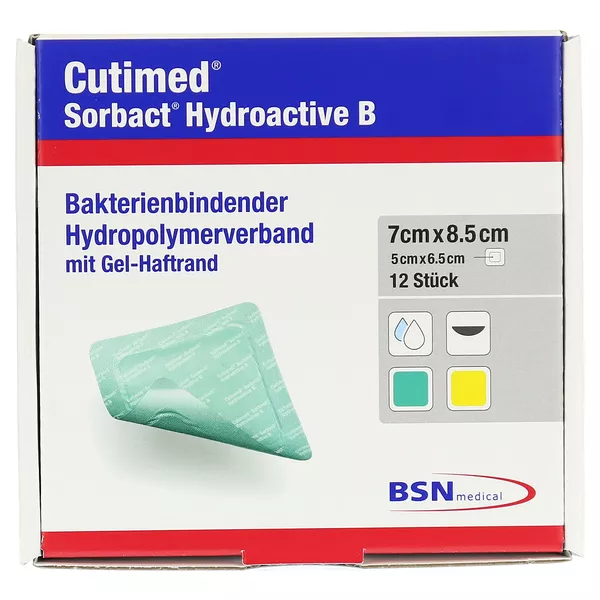 Cutimed Sorbact Hydroactive B Gel-V.7x8, 12 St