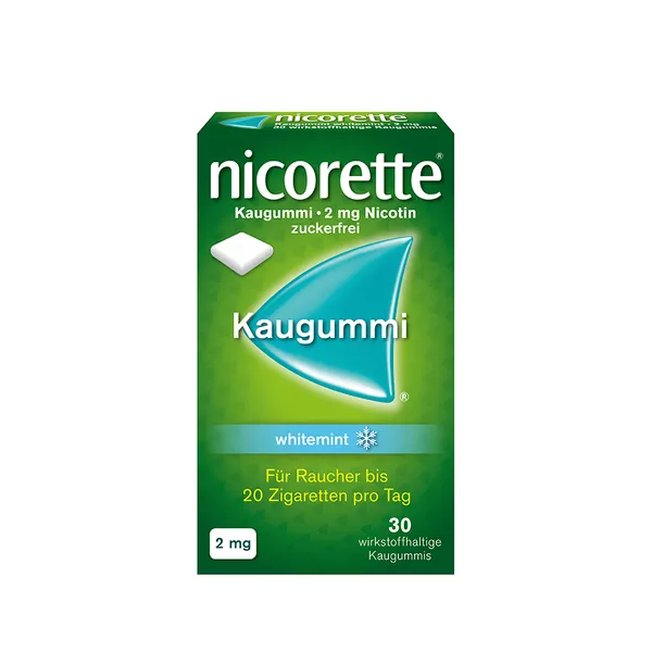 nicorette Kaugummi 2 mg whitemint