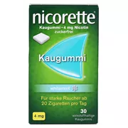 nicorette Kaugummi 4 mg whitemint, 30 St.