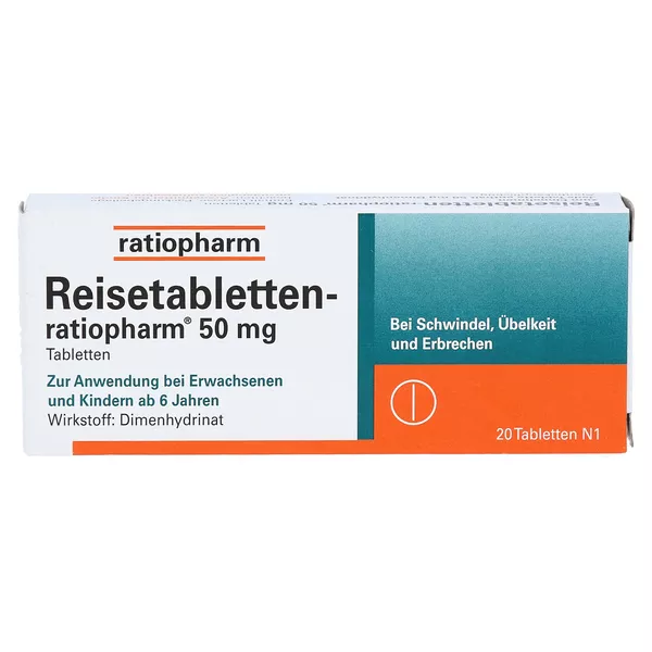 Reisetabletten ratiopharm 50 mg 20 St