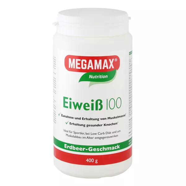 MEGAMAX Eiweiß 100  ERDBEER 400 g