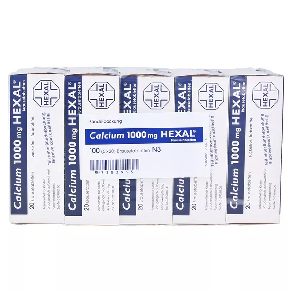 Calcium 1000 mg HEXAL, 100 St.