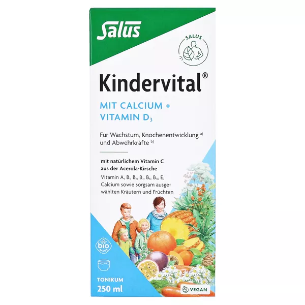 Salus Kindervital mit Calcium + Vitamin D3, 250 ml