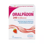 Produktabbildung: Oralpädon 240 Erdbeere Elektrolytepulver 10 St