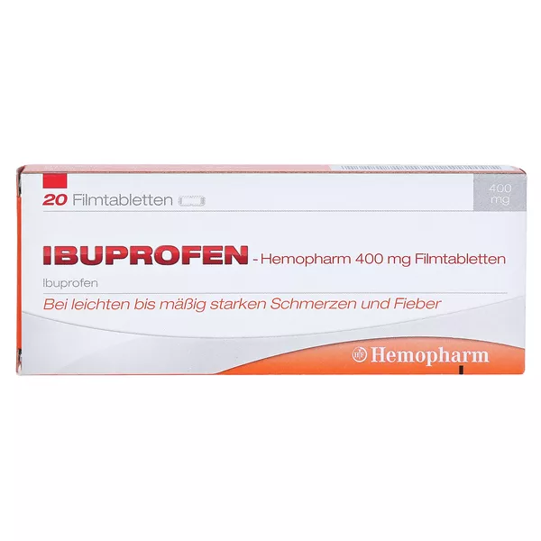 Ibuprofen Hemopharm 400 mg Filmtabletten 20 St
