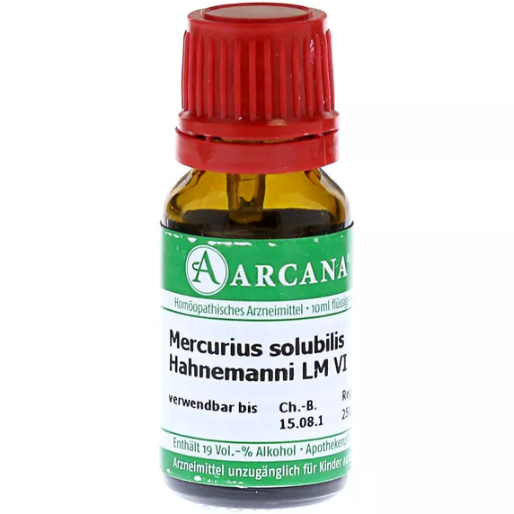 Mercurius Solubilis Hahnemanni LM 6 Dilu 10 ml