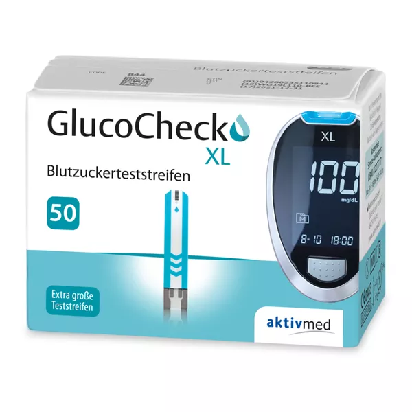 GlucoCheck XL Blutzuckerteststreifen 50 St