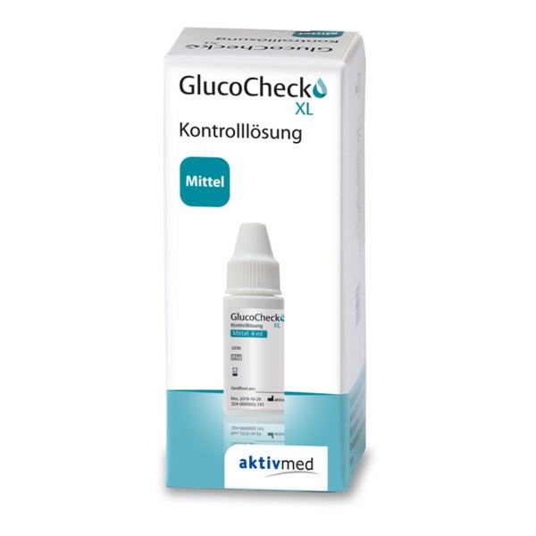 GlucoCheck XL Kontrolllösung (mittel) 4 ml