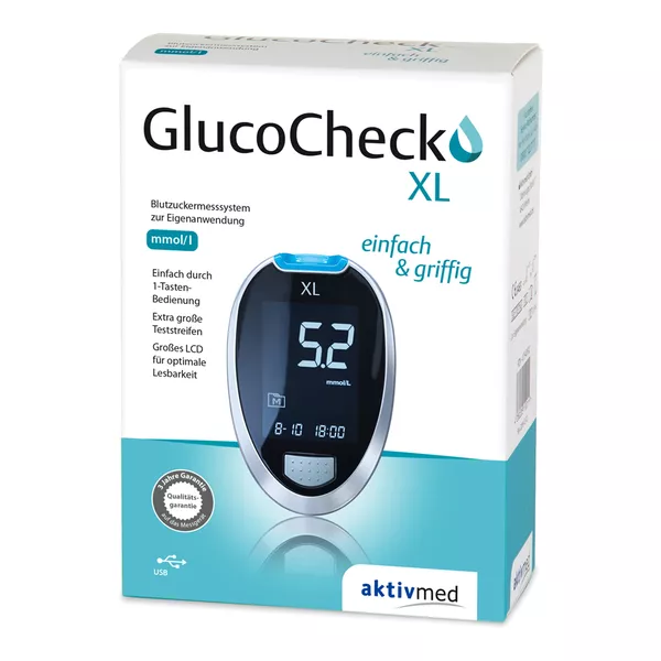 GlucoCheck XL Set mmol/l 1 St
