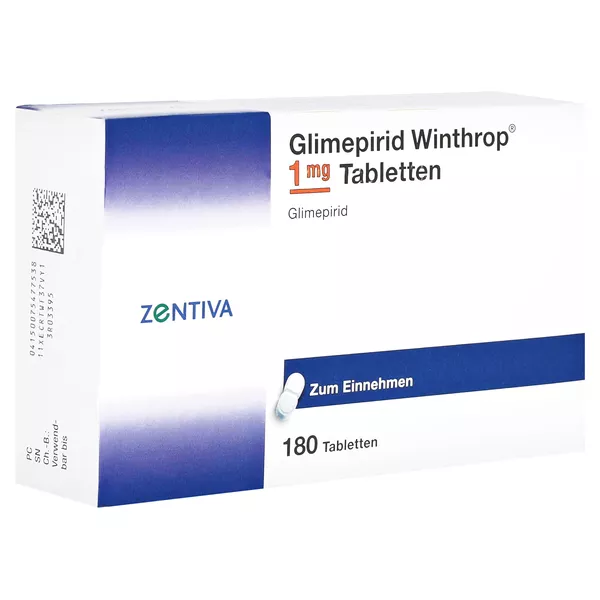 Glimepirid Winthrop 1 mg Tabletten 180 St