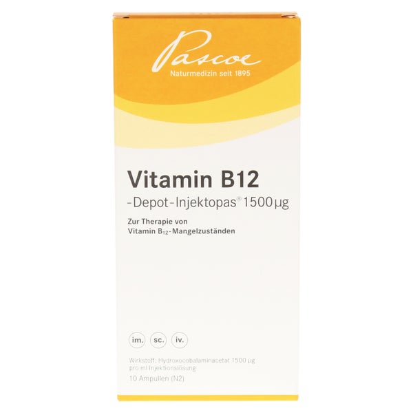 Vitamin B12 -Depot Injektopas 1500 µg 10X1 ml