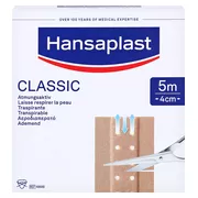 Hansaplast Classic Pflasterrolle, 5m x 4cm 1 St