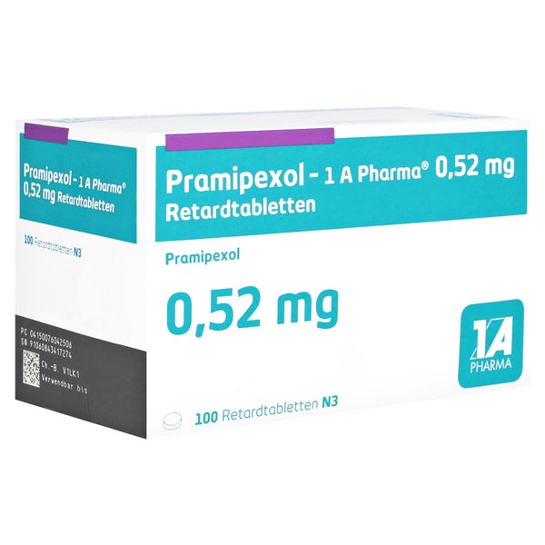 PRAMIPEXOL-1A Pharma 0,52 mg Retardtabletten 100 St