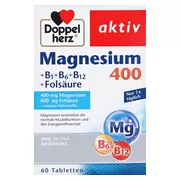 Doppelherz aktiv Magnesium 400 mg + B1 + B6 + B12 + Folsäure, 60 St.