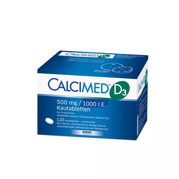 Calcimed D3 500 mg/1000 I.E. Kautablette 120 St
