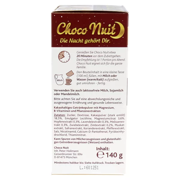 Choco Nuit Schokogetränk für den guten Schlaf 10 St