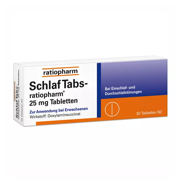 SchlafTabs ratiopharm 25 mg