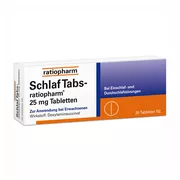 SchlafTabs ratiopharm 25 mg 20 St