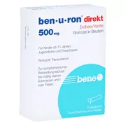 Ben-u-ron Direkt 500 mg Granulat Erdbeer 10 St