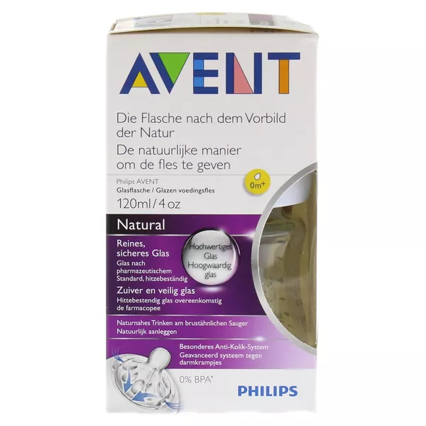 Avent Flasche 120 ml Glas Naturnah 1 St