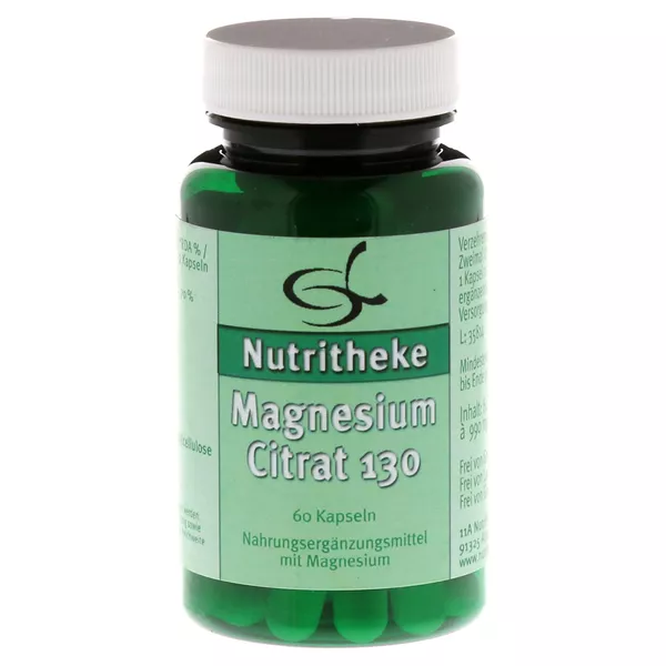Magnesiumcitrat 130 mg Magnesium Kapseln 60 St
