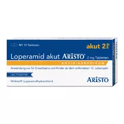 Produktabbildung: Loperamid akut Aristo 2 mg Tabletten 10 St