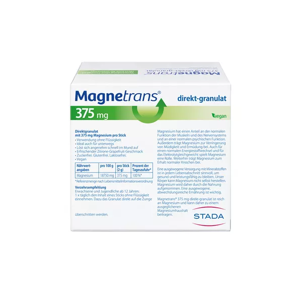Magnetrans direkt 375mg Magnesium Granulat 20 St