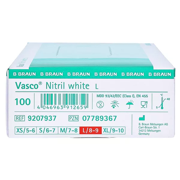 Vasco Nitril White Untersuchungshandschu 100 St