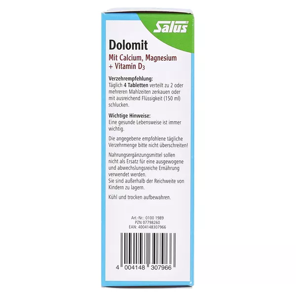 Dolomit Tabletten M.calcium Magnesium Vi 120 St