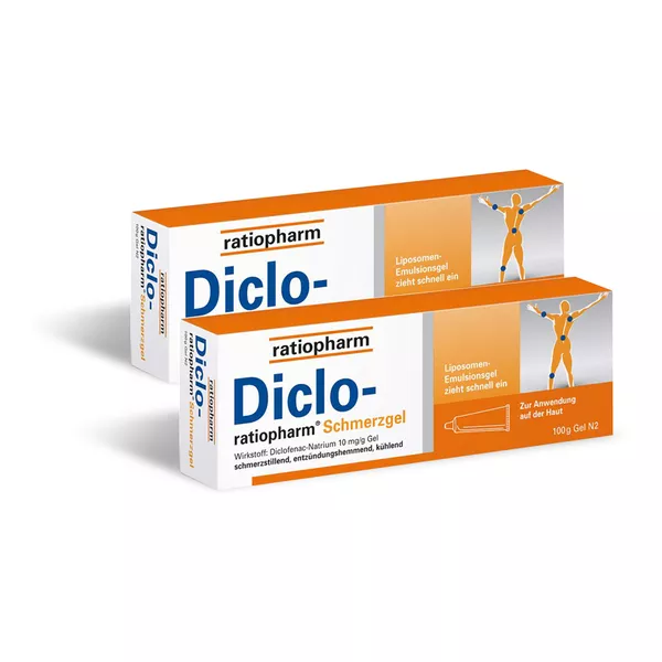 Diclo Ratiopharm Schmerzgel Doppelpack 200 g