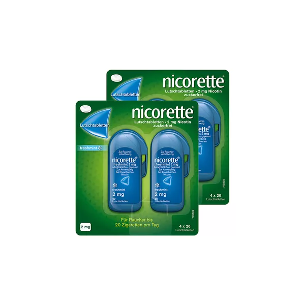 nicorette Lutschtablette freshmint 2 mg Doppelpack