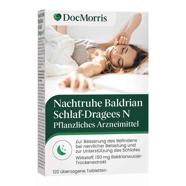 DocMorris Nachtruhe Baldrian Schlaf-Drag, 120 St.