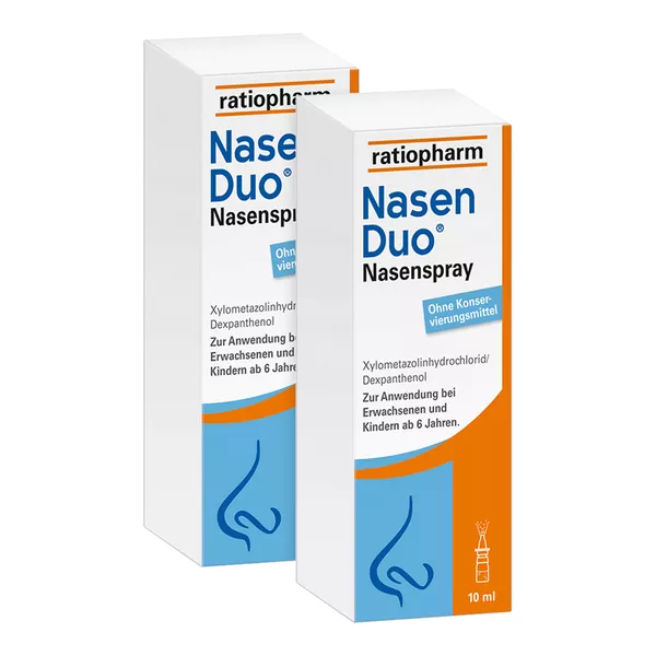 NasenDuo Nasenspray ratiopharm Spar-Angebot, 2 x 10 ml