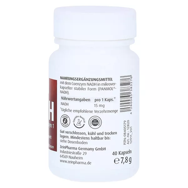 NADH  Kapseln Micro Effect 15 mg, 30 St.