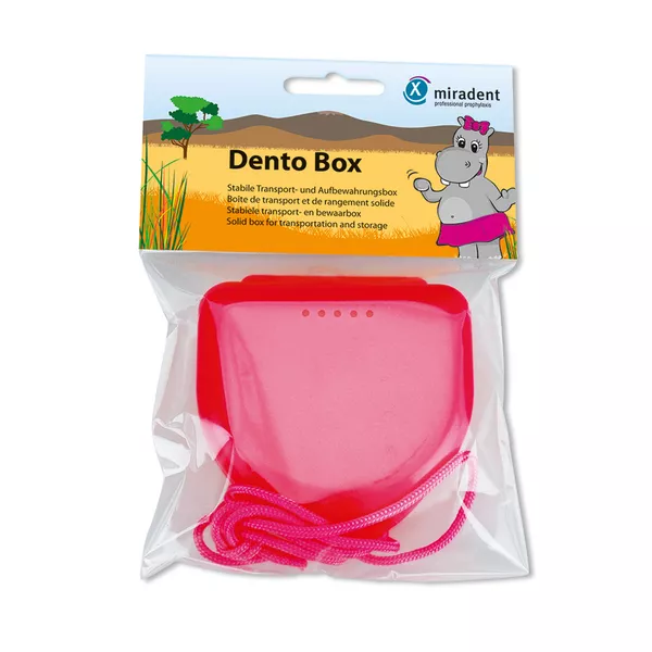 Miradent Zahnspangenbox Dento Box pink 1 St