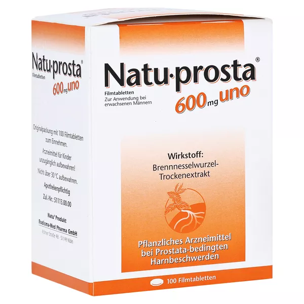 Natuprosta 600 mg uno Filmtabletten 100 St