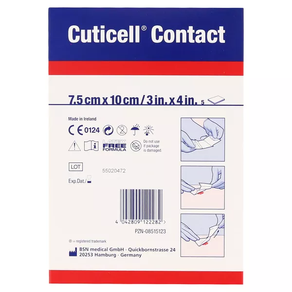 Cuticell Contact 7,5x10 cm Verband 5 St
