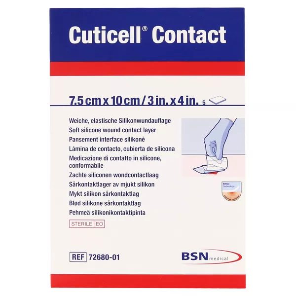 Cuticell Contact 7,5x10 cm Verband 5 St