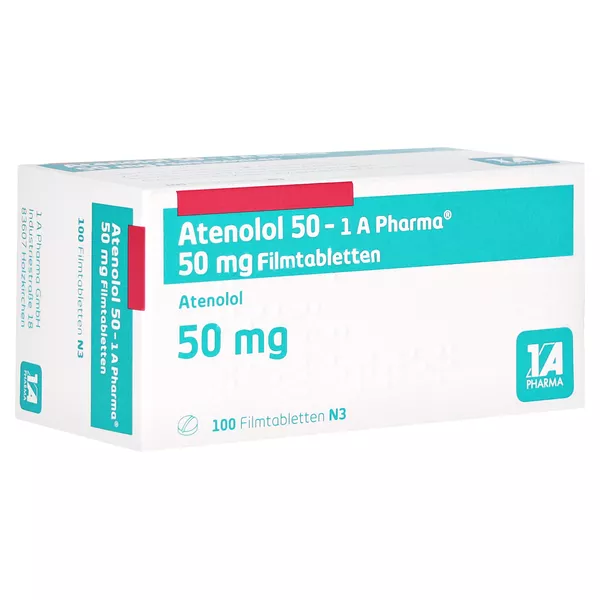 Atenolol 50-1a Pharma Filmtabletten 100 St