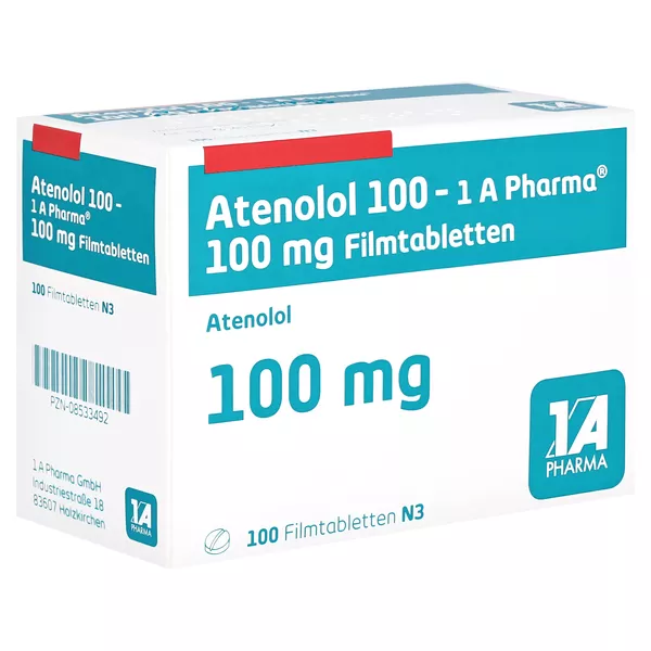 Atenolol 100-1a Pharma Filmtabletten 100 St